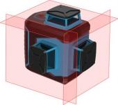 Нивелир лазерный НЛ-360-3К (3 линии, 360°, кейс, очки, кронштейн) ПРАКТИКА