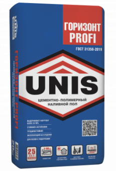 UNIS Горизонт Profi цементно-полимерный наливной пол (25кг)