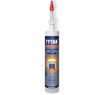 Герметик  огнестойкий   для каминов  силикатный "TYTAN Professional" (310мл) (12шт)