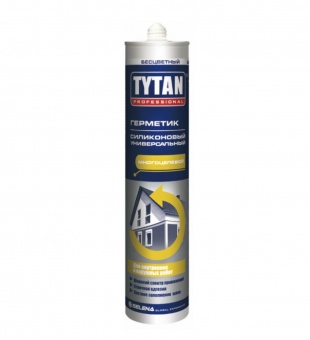 Герметик   силиконовый   универсальный  бесцветный "TYTAN Professional" (280мл) (12 шт)