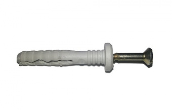 Дюбель гвоздь для быстрого монтажа  6,0 х 40  "гриб"  (2000 шт)  DAXMER