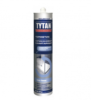 Герметик   силиконовый  санитарный  беcцветный "TYTAN Professional" (280мл) (24шт)